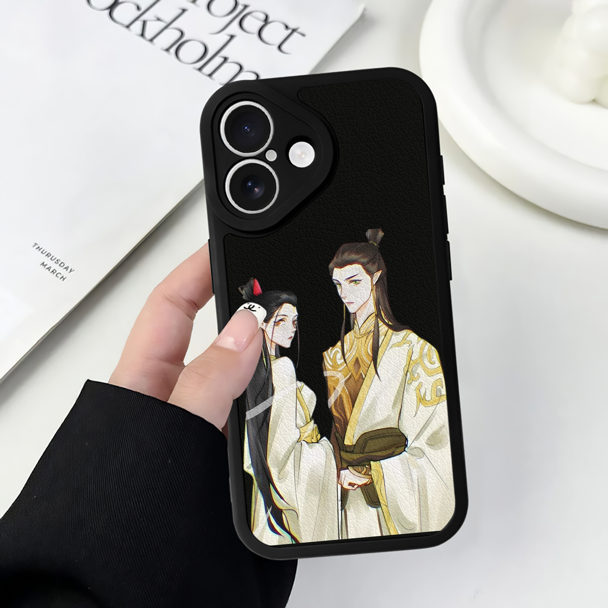 （画像用） Ne Zha 2 ナタ 魔童の大暴れ 【iPhone 16シリーズ対応】シリコンスマホケース（レザー調） 材質：シリコン